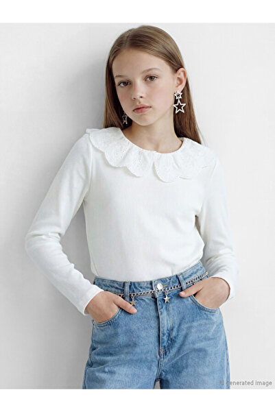 LC Waikiki Esvab • Modern & Distinctive Bebe Roba Collar Scallop Detailed Gir...