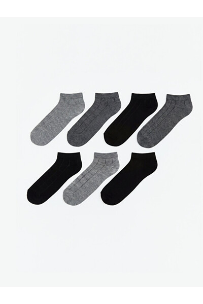 LC Waikiki Esvab • Modern & Distinctive Embroidered Men's Bootie Socks 7-Pack