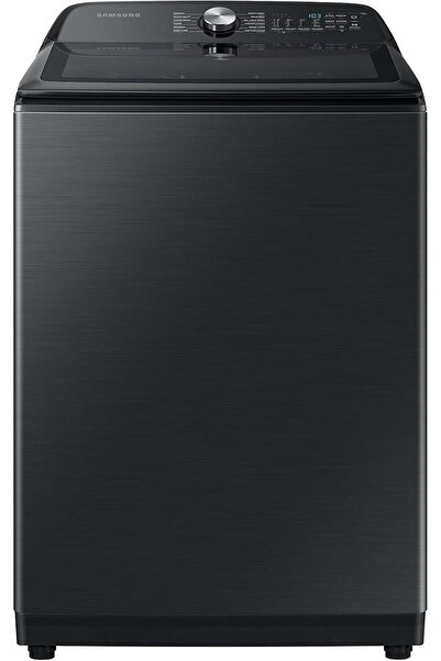 Samsung غسالة ملابس ذات تحميل علوي WA21A8376GV/YL، سعة 21 كجم، لون أسود، مع ت...