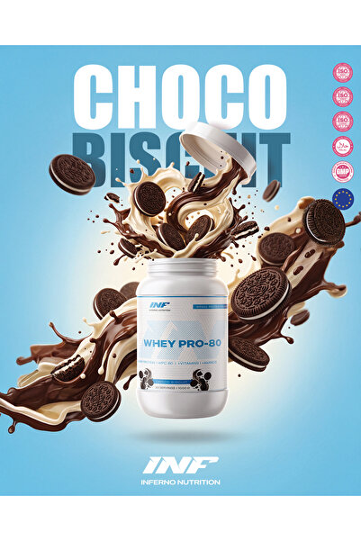 Inf WHEY PRO - 80 1KG PROTEİN TOZU ( CHOCO BISCUIT-OREO ) 33 SERVINGS