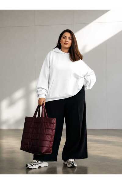 BENROMA 3 Yarn Combed Cotton Plus Size Unisex Sweatshirt Mq5