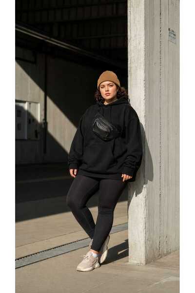 BENROMA 3 Yarn Combed Cotton Plus Size Unisex Sweatshirt Mq4