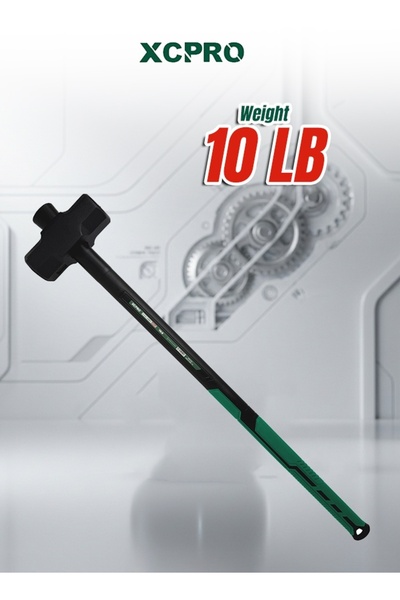XCPRO Sledge Hammer, Heavy Hammer, Carbon Steel Hammer – 10LB Drop-Forged Hea...