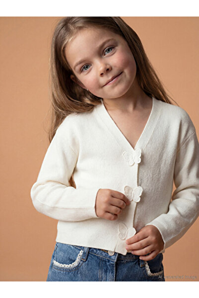 LC Waikiki Esvab • Modern & Distinctive V Dikim Girls' Knitwear Cardigan