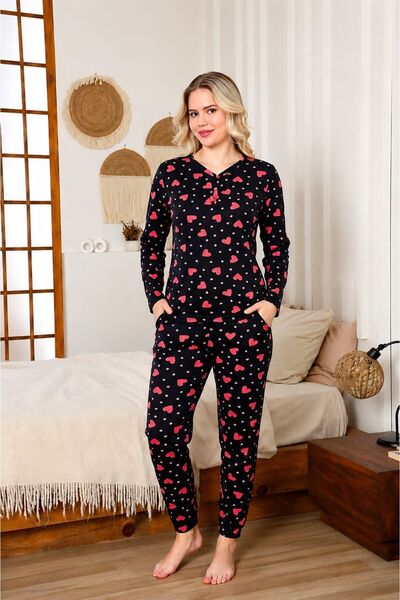 Ryam Mooda Buttoned V-Neck Cotton Lycra Combed Cotton 95% Cotton 5% Lycra Wom...