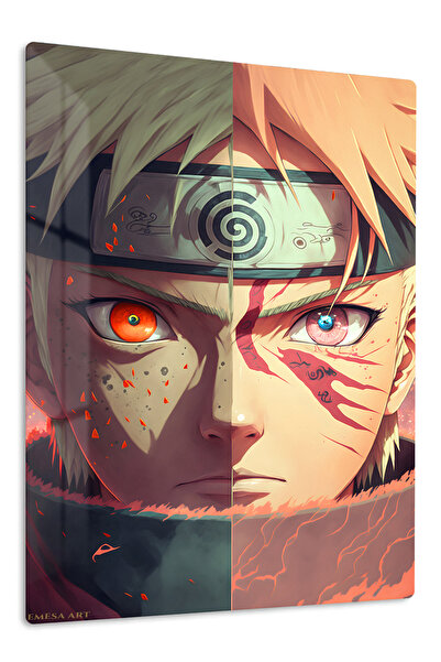Emesa Art Naruto Uzumaki and Sasuke Uchiha Anime Metal Wall Art