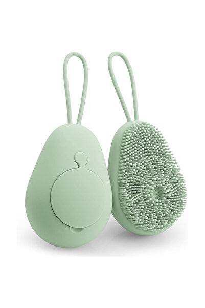 YerliÇöpPoşeti Silicone Shower Massage Loofah with Chamber - with Hanging Han...