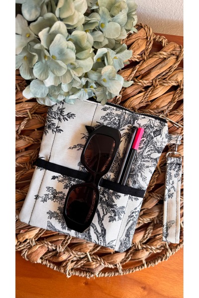 runa Siyah fransız köylü desen kindle kılıfı 17-19 cm