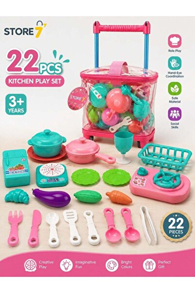 Store7 أطقم لُعَب المطبخ للصغار - أكثر من سنتين