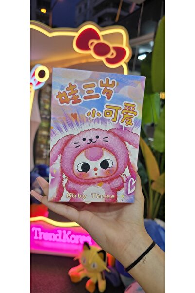 Baby three karakterli blind box sürpriz kutulu Pelüş anahtarlık