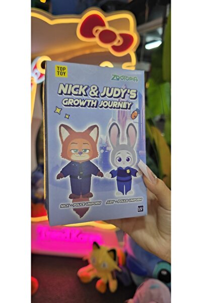 Zootopia nıck & judy’s serisi blind box sürpriz kutulu Pelüş anahtarlık