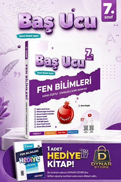 Nartest Yayınları Nartes 7 sınıf başucu fen bilimleri soru bankası