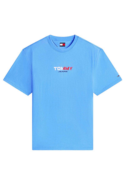 Tommy Hilfiger Ανδρικό T-shirt με λογότυπο στην πλάτη, άνετη εφαρμογή, ζέρσεϊ, L