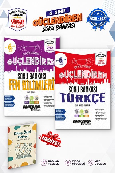 Ankara Yayıncılık 6.Sınıf Türkçe Fen Bilimleri Bağlam Temelli Soru Bankası 20...