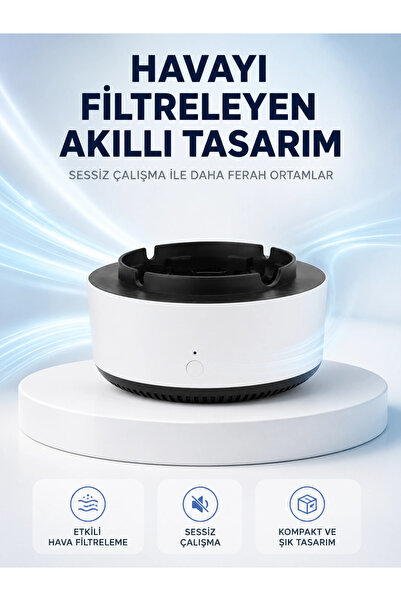 Generic Brand Air purifying ashtray, with smoke filter, quiet operation, styl...