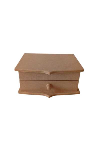 st koleksiyon hobi antika Mdf Multi-Purpose Decorative Box with Drawers and C...