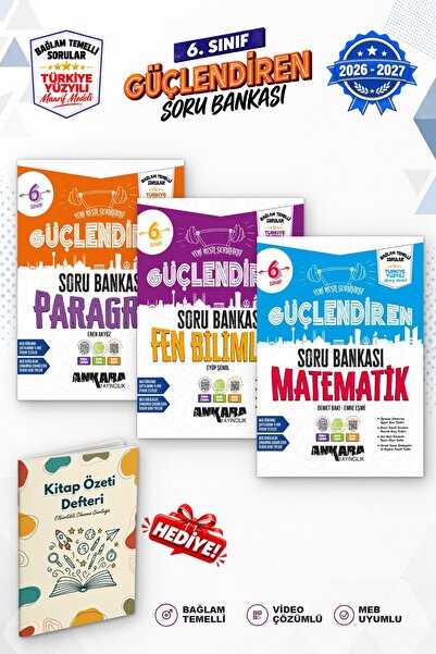 Ankara Yayıncılık 6.Sınıf Matematik Fen Bilimleri Paragraf Bağlam Temelli Sor...