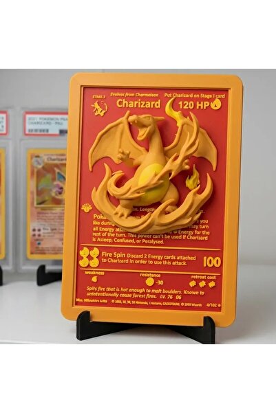 TokOyun Pokemon - Charizard Dekoratif Kart Figürü