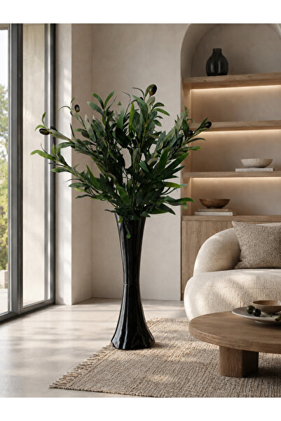Cennet Home Milano Premium 100 cm Dekoratif Yapay Zeytin Bitkisi – Filayağı M...