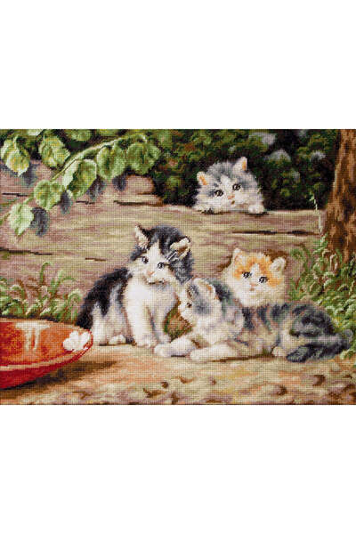ILISART Kit de broderie punct în cruce Luca-S - B 556 Pisici