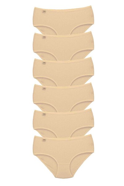 Zulu Ticaret Tutku-6 Pieces Women's High Waist Bato Thin Rubber Panties S1