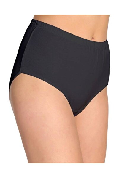 Zulu Ticaret Tutku-Women's Black Cotton Bato Panties 6-Pack