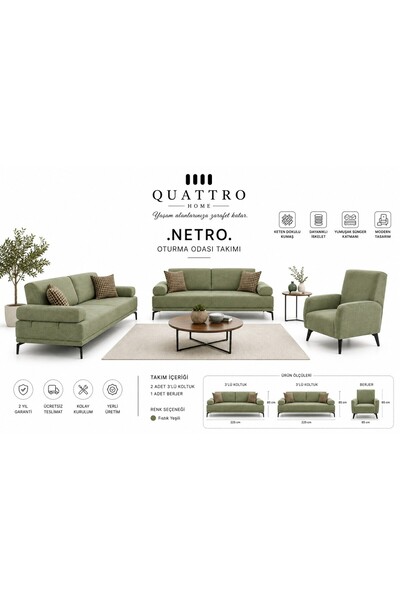 QUATTRO HOME Netro Koltuk Takımı