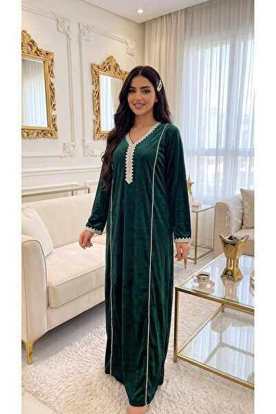 alqarat مجموعة جلابيات الشتاء المخملية من الدانا
