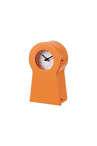 IKEA Modern Turuncu Duvar Saati 14 cm - Sessiz Mekanizma Dekoratif