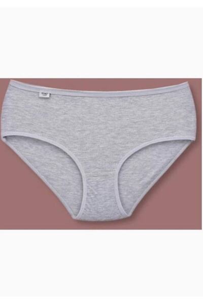 Zulu Ticaret Tutku-Women's Gray 5-Pack Lycra Bato Panties New Season