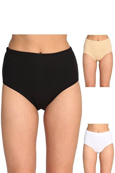 Zulu Ticaret Tutku-Cotton Ribana Bato Underpants Mixed Pack of 12