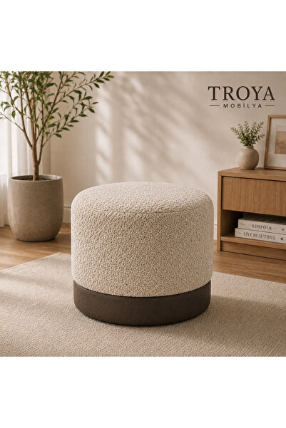 Troya döşeme Troya COZY yuvarlak puf