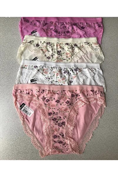 Zulu Ticaret Tutku-Girl's Back Printed Bato Panties 6 Pieces
