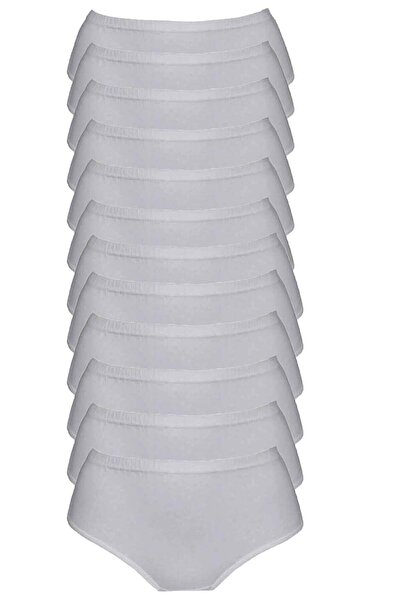 Zulu Ticaret Tutku-Women's High Waist Bato Panties 12-Pack