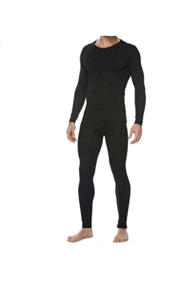 Zulu Ticaret Tutku-Men's Black Thermal Top Fanilia Winter