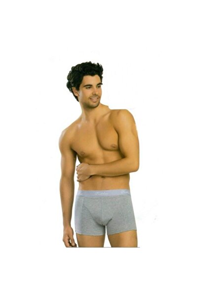Zulu Ticaret Tutku-Women's Gray 12-Piece High Waist Elastic Ribbed Lycra Bato