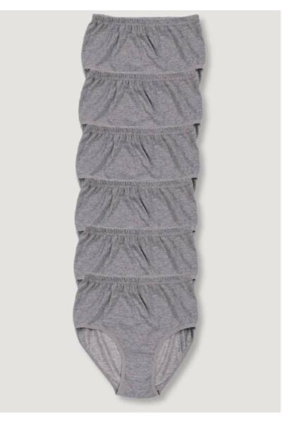 Zulu Ticaret Tutku-Poky Women's 6-Piece Ribbed Flexible Plus Size Bato Pantie...