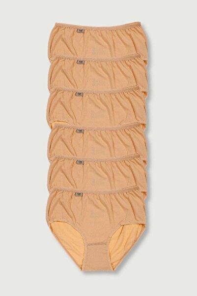 Zulu Ticaret Tutku-Women's White 6-Pack Lycra Bato Panties