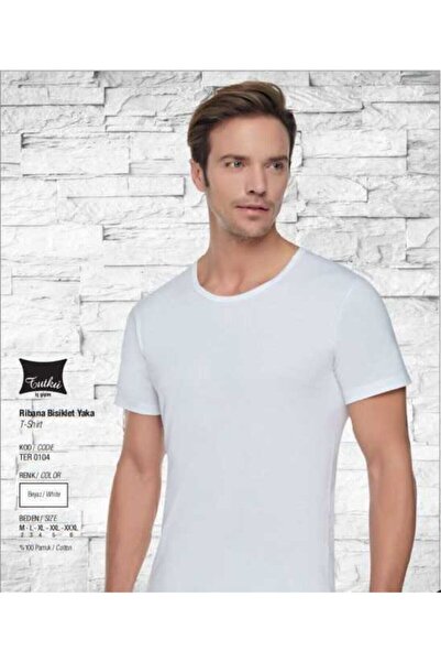 Zulu Ticaret Tutku-Men's Ribbed Crew Neck Undershirt 6-Pack