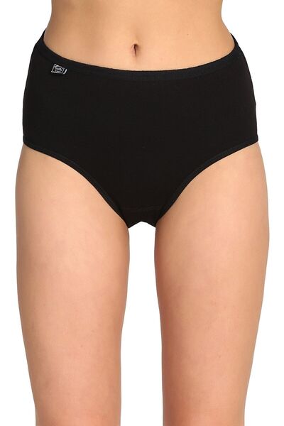 Zulu Ticaret Tutku-Women's Black Pack Lycra Bato Panties 5-Pack