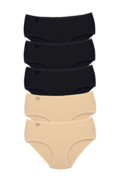 Zulu Ticaret Tutku-6 Pieces Women's High Waist Bato Thin Rubber Panties S12