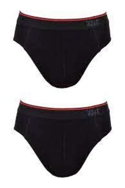 Zulu Ticaret Tutku-Men's Black Belted Slip Kilot 3 Pieces