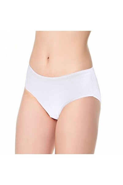 Zulu Ticaret Tutku-Women's White Camisole Bato Panties 10 Pieces