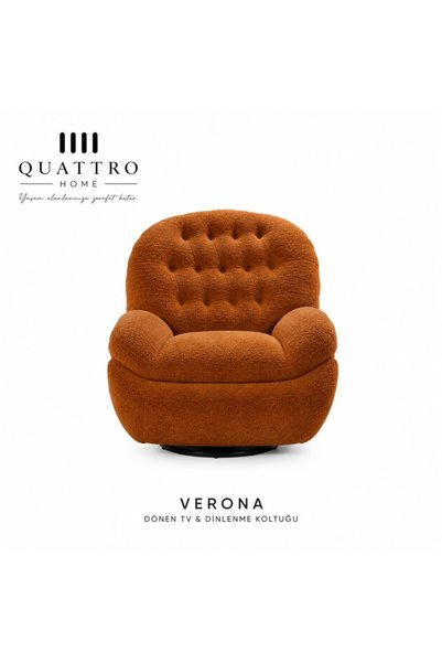 QUATTRO HOME Verona Dönen TV & Dinlenme Koltuğu – Modern Berjer Koltuk