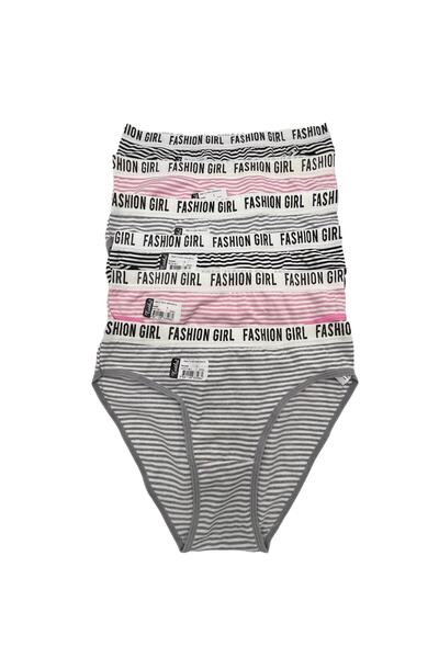 Zulu Ticaret Tutku-6-Pack 3 Color Striped Panties