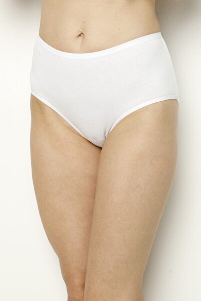 Zulu Ticaret Tutku-Women's White Pack Lycra Bato Panties 3-Piece