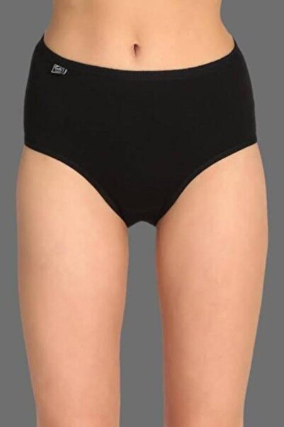 Zulu Ticaret Tutku-Women's Black Lycra Bato Panties 12-Pack