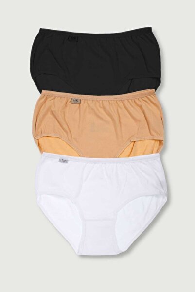 Zulu Ticaret Tutku-Women's Black 2-Pack Lycra Bato Panties Elf568T0924Ccm2