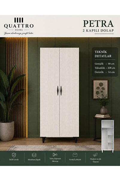 QUATTRO HOME Petra 2 Kapılı Dolap
