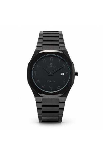 Clasico C1 AR Men’s Ultra-Thin Octagonal Stainless Steel Watch Arabic Edition...